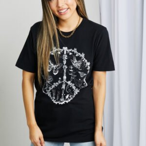Cotton Butterfly Graphic Tee Shirt for Resort Days - image 3