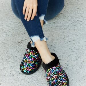 Faux Fur Sequin Slippers – Cozy Glam for Your Resort Getaway - image 3