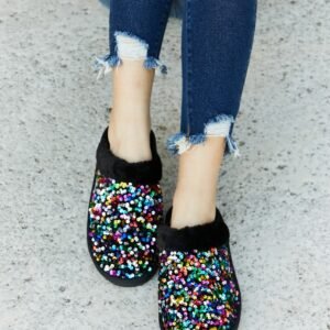 Faux Fur Sequin Slippers – Cozy Glam for Your Resort Getaway - image 4