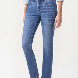 Midrise Slim Ankle Straight Jeans — Classic Medium Wash - image 5