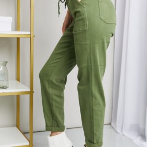 Drawstring Waist Jeans with Pockets for Casual Resort Style - image 6