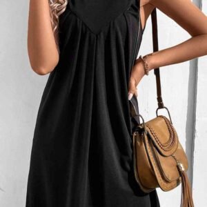 Round Neck Sleeveless Mini Dress for Coastal Getaways - image 2