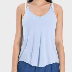 Spaghetti Strap Scoop Neck Cami Top for Resort Style - image 3