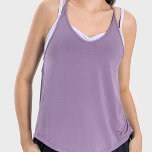 Spaghetti Strap Scoop Neck Cami Top for Resort Style - image 4