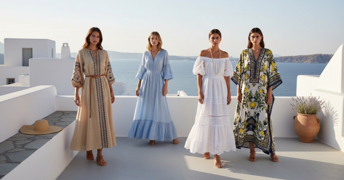 The Timeless Appeal of Mediterranean Dress Aesthetics - dresses | LEXAZI