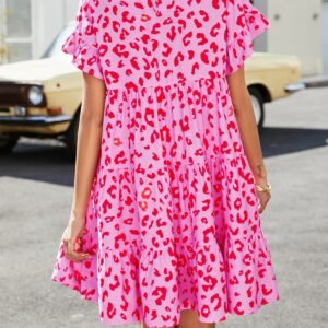 Tiered Flounce Sleeve Dress – Casual Mediterranean Style - image 6