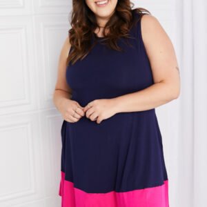 Two-Tone Sleeveless Mini Dress with Pockets for Resort - image 2