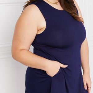 Two-Tone Sleeveless Mini Dress with Pockets for Resort - image 6
