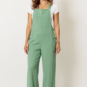 Wide Strap Overall Jumpsuit with Pockets for Resort Days - image 2