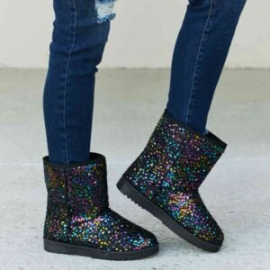 Women's Sequin Snow Boots for Après-Ski Style - image 2