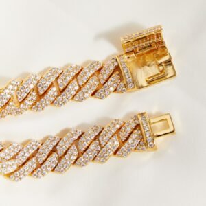 Gold Zircon Bracelet - Pearl on a Necklace Elegance - image 2