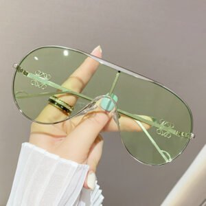 Gradient Aviator Sunglasses - Metal Frame UV400 Protection - image 3