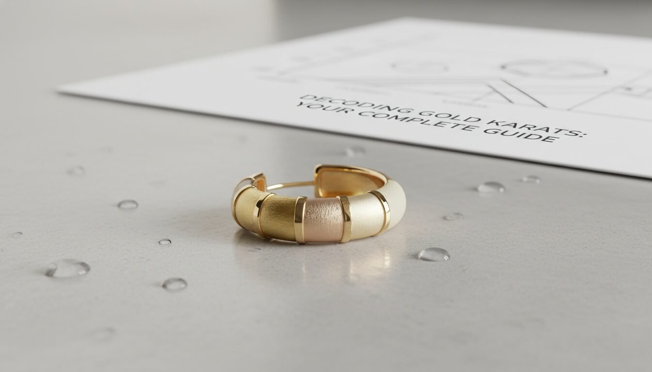 Decoding Gold Karats: Your Complete Guide - a gold earring | LEXAZI