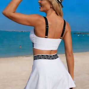 Contrast Trim Tank Skort Set - Lands End Swimming Costumes - image 3
