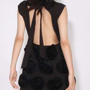 Backless Striped Mini Dress - Perfect with Jean Jacket - image 10