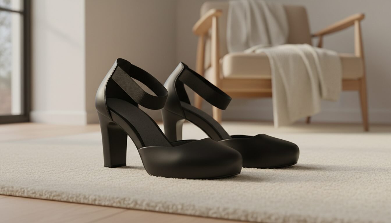 Comfort and Support: The New Priority in Black Heels - black colour heel | LEXAZI