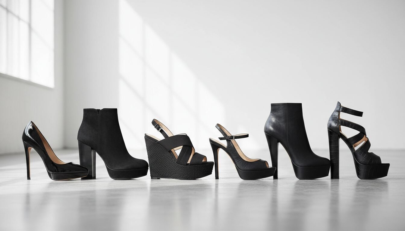 How to Identify Different Black Colour Heel Styles - black colour heel | LEXAZI