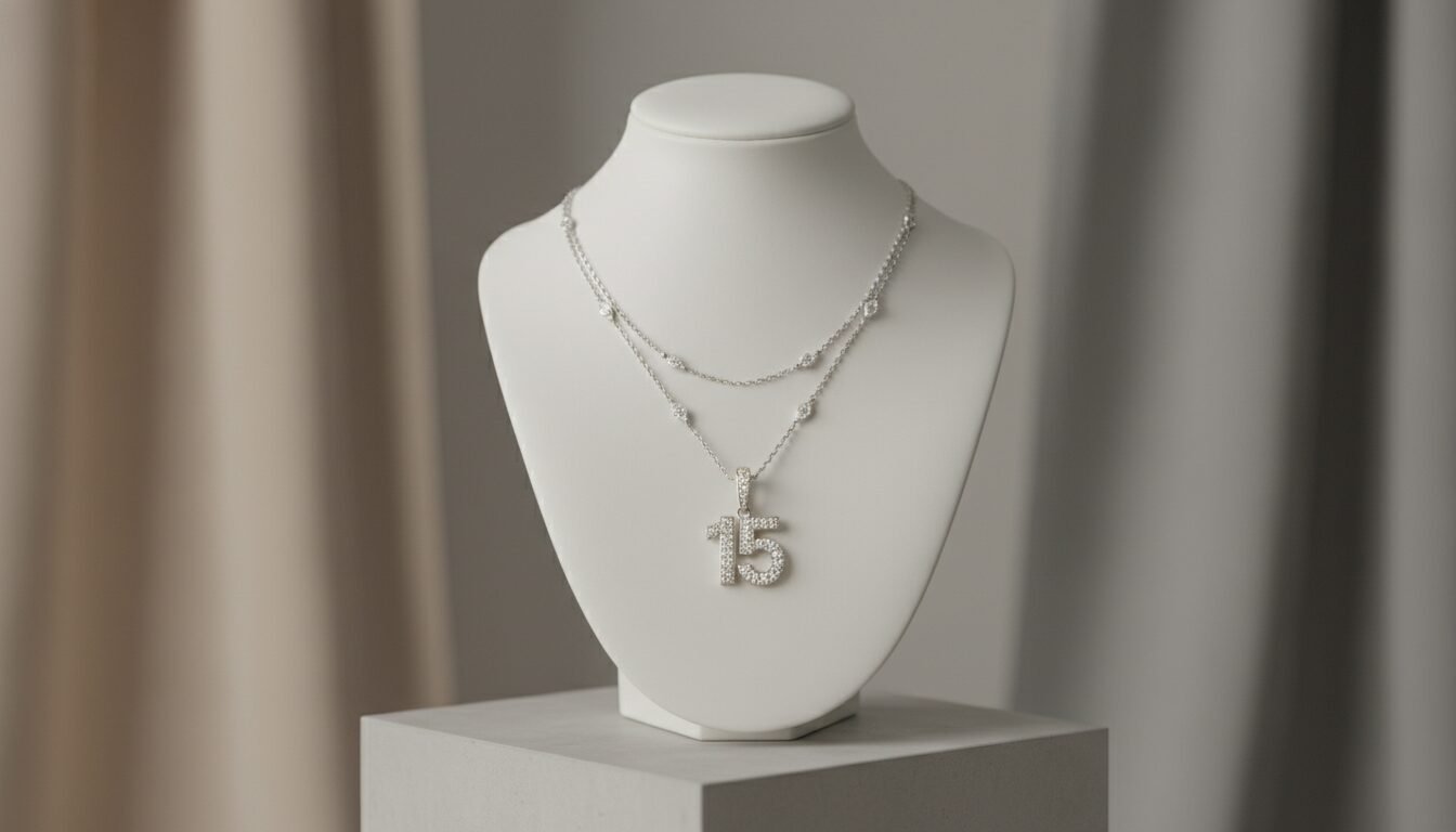 Revisiting the 2024 "15" Pendant: Personal Symbolism in Diamonds - brittany mahomes super bowl necklace | LEXAZI