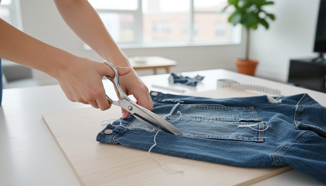 DIY: How to Crop Your Denim Jacket at Home - cropped denim jacket | LEXAZI