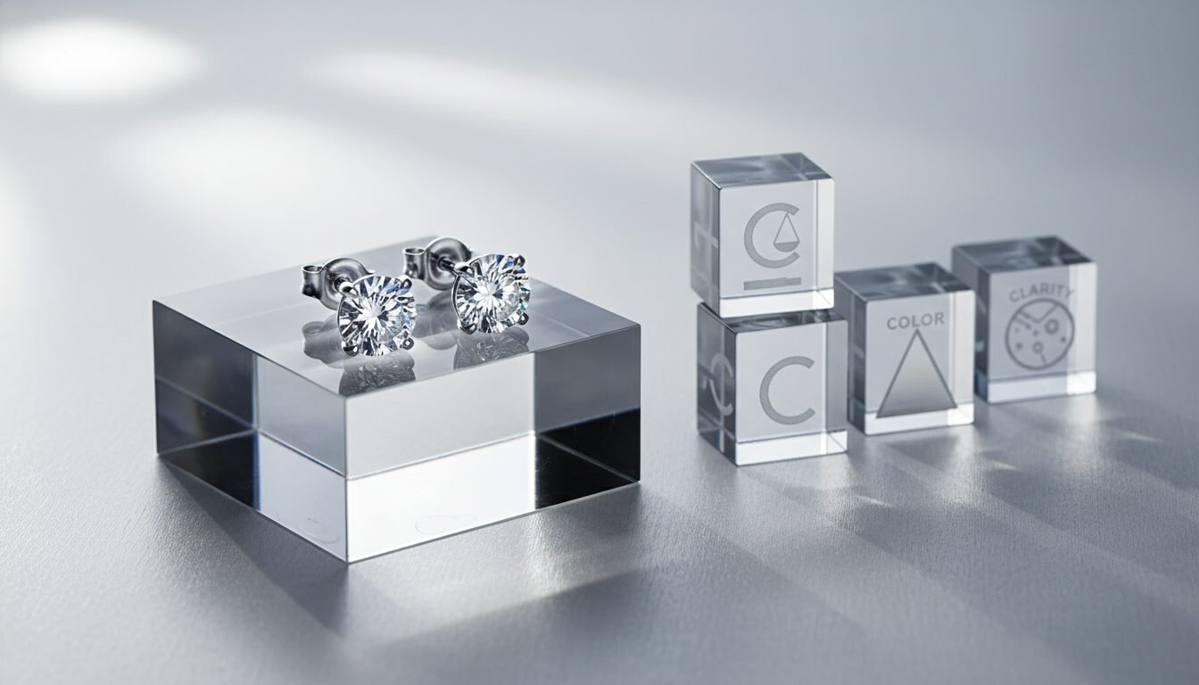 Diamond Quality: The 4Cs Explained - Diamond Earrings Guide | Lexazi