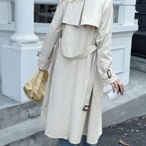 Double-Breasted Belted Trench Coat | Coats and Jackets - image 3