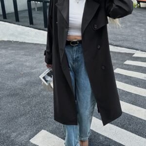Double-Breasted Belted Trench Coat | Coats and Jackets - image 4