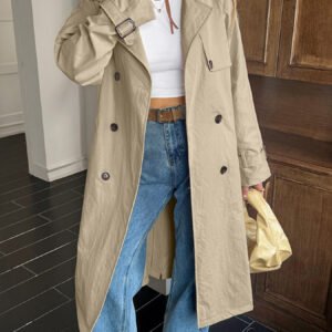 Double-Breasted Belted Trench Coat | Coats and Jackets - image 7