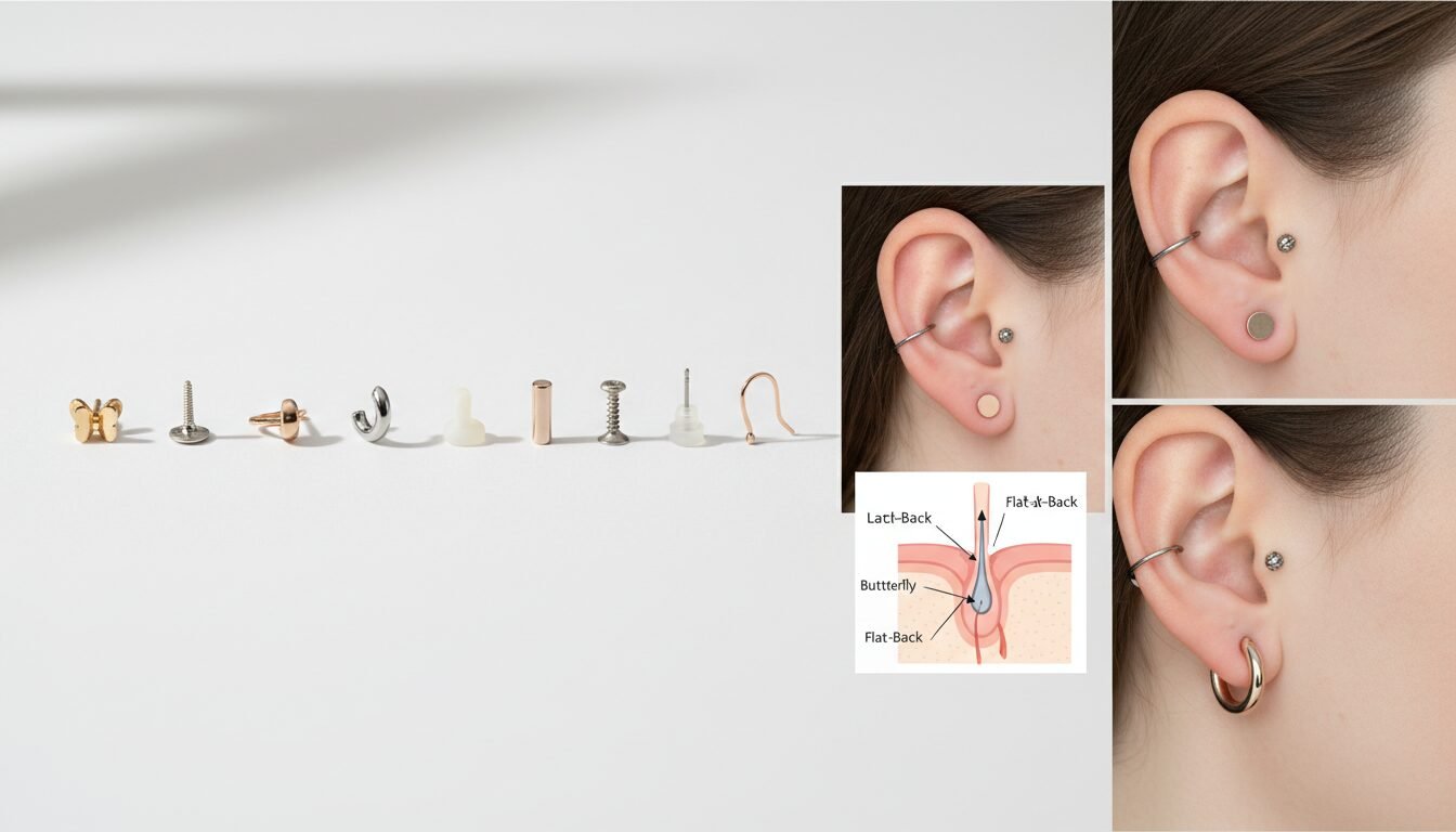 How Earring Back Types Affect Piercing Comfort and Safety - earrings types of piercings | LEXAZI
