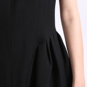 Flower Scoop Neck Sleeveless Maxi Dress - Black & Red - image 5
