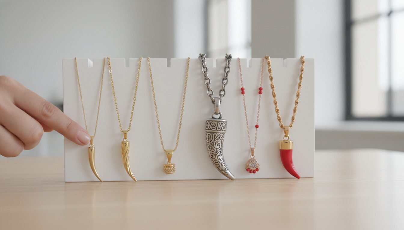 Choosing the Right Size and Style - italian horn necklace | LEXAZI