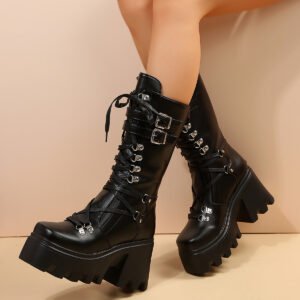 Lace-Up Platform Boots | Sneakers for Sale Womens - image 2