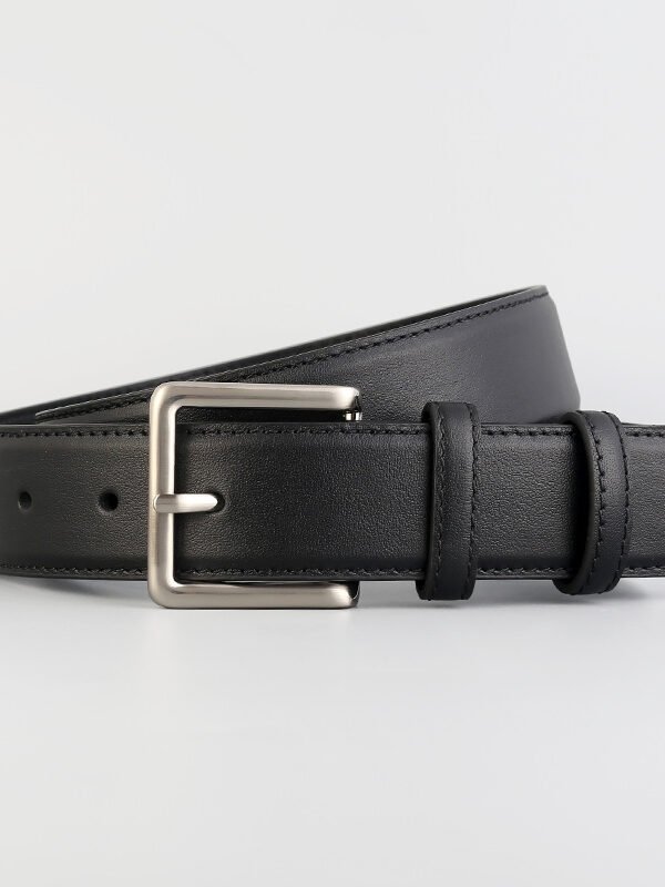 Leather Belt Silver Buckle | Sunglasses with Polarized - View 1