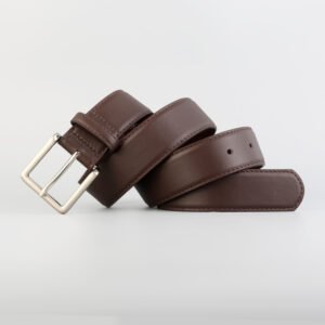 Genuine Leather Belt with Silver Buckle - Resort - image 5