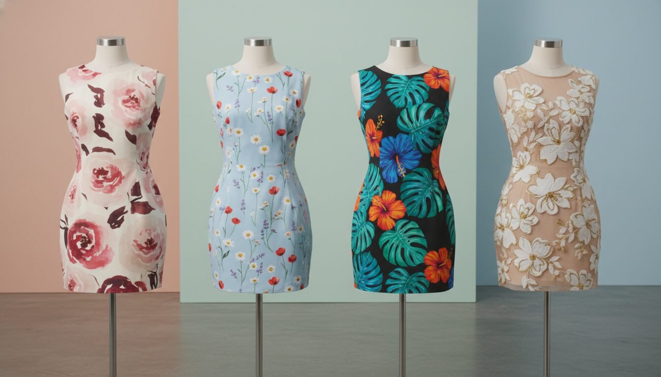 Popular Mini Dress Flower Styles: A Comparison - mini dress flowers | LEXAZI