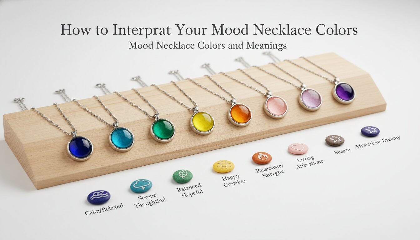How to Interpret Your Mood Necklace Colors - mood necklace colours and meanings | LEXAZI