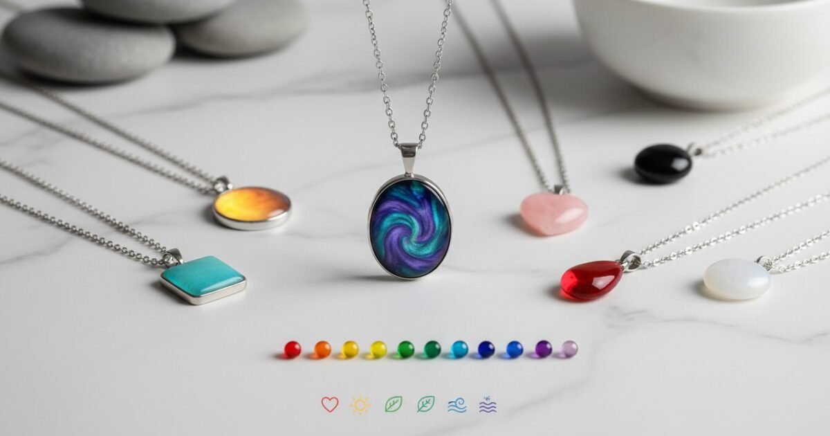 What Is a Mood Necklace and How Does It Work? - mood necklace colours and meanings | LEXAZI