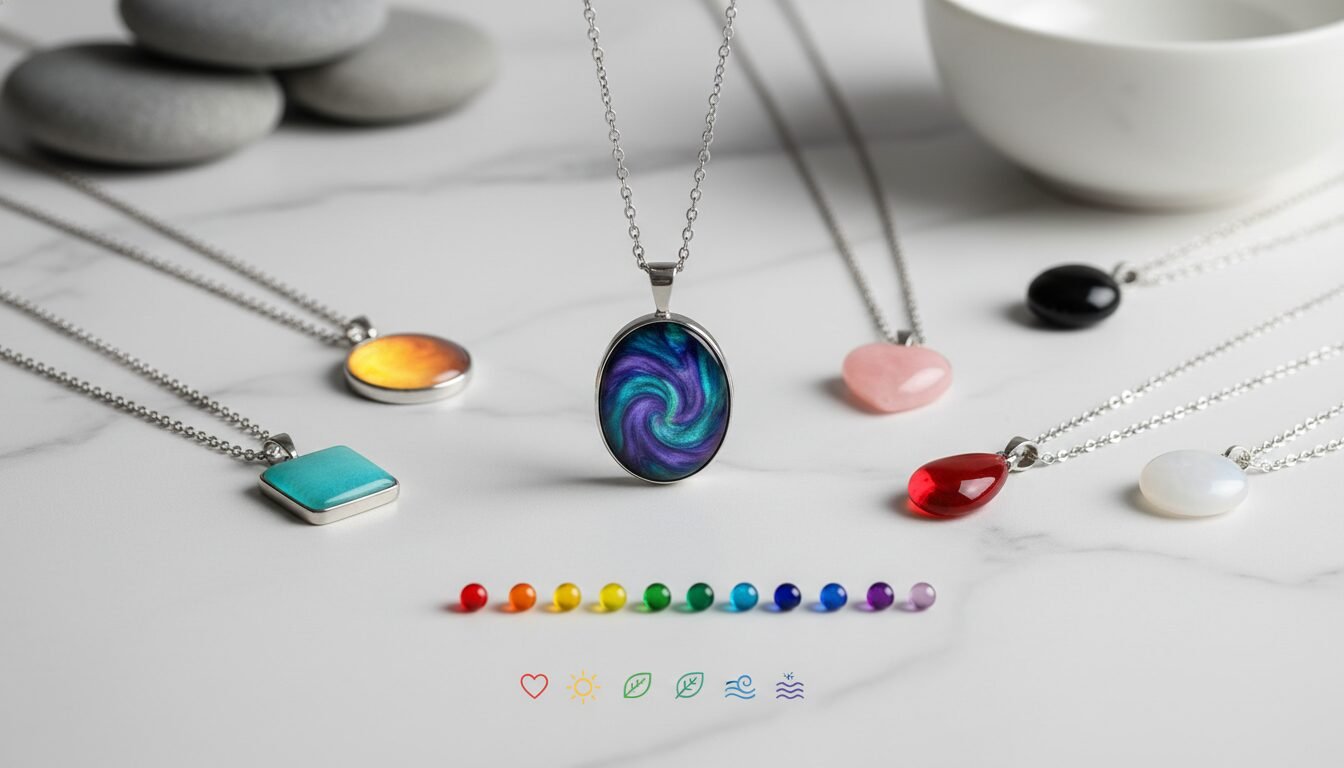 What Is a Mood Necklace and How Does It Work? - mood necklace colours and meanings | LEXAZI