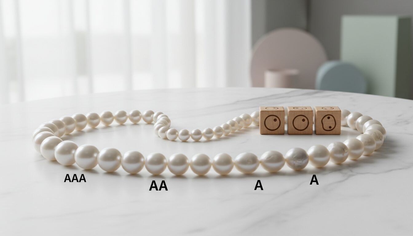 Understanding Pearl Quality and Grading , pearl a necklace guide by LEXAZI