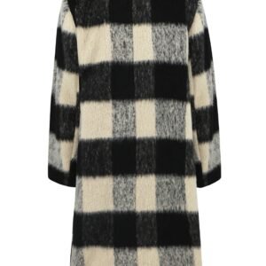 Plaid Double-Breasted Coat - Stylish Denim Coat Gap Filler - image 6