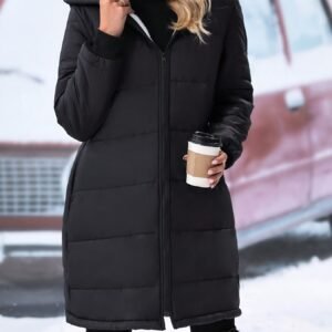 Canada Goose Style Quilted Puffer Coat with Hood - image 1