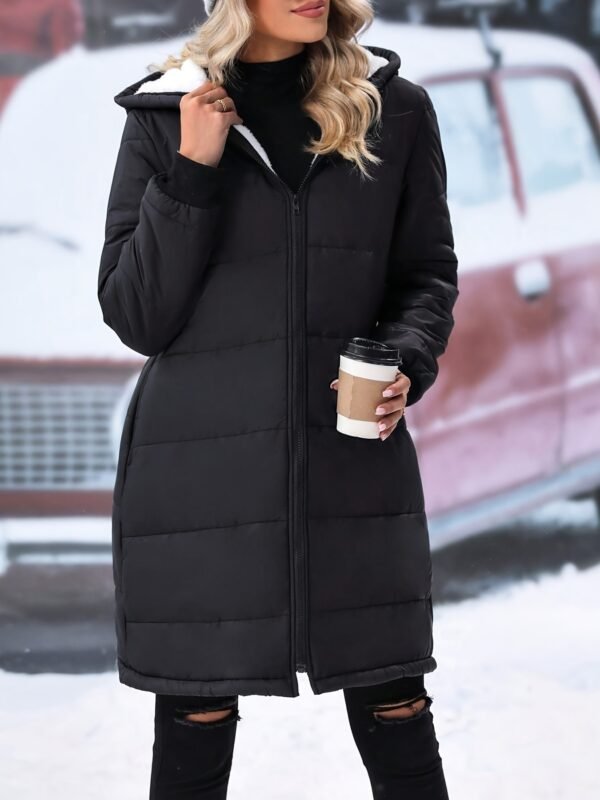 Canada Goose Style Quilted Puffer Coat with Hood - LEXAZI - View 1