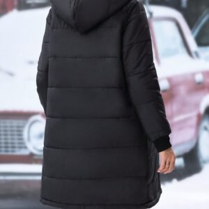 Canada Goose Style Quilted Puffer Coat with Hood - image 2