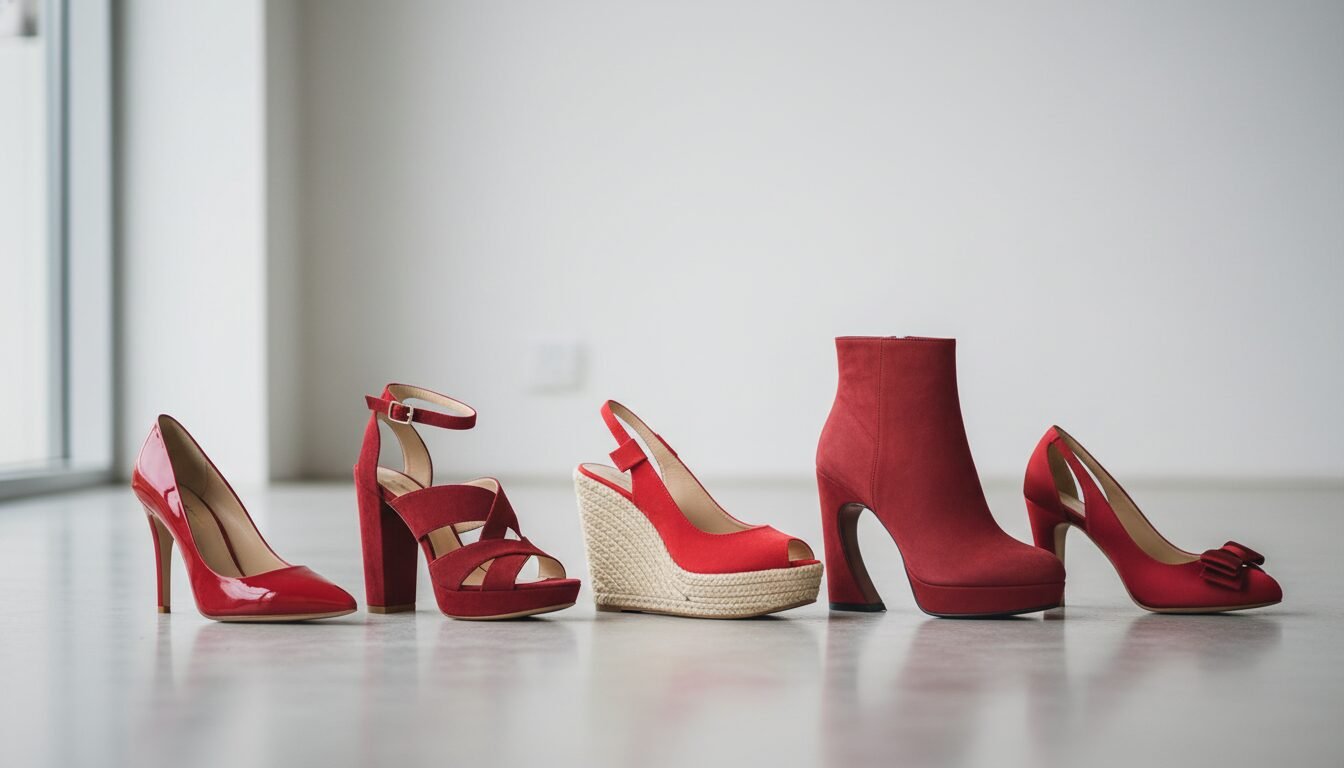 Types of Red Heel Styles - Red Colour Heel Guide | Lexazi