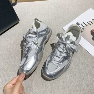 Work Sneakers Womens Round Toe Flats - image 2