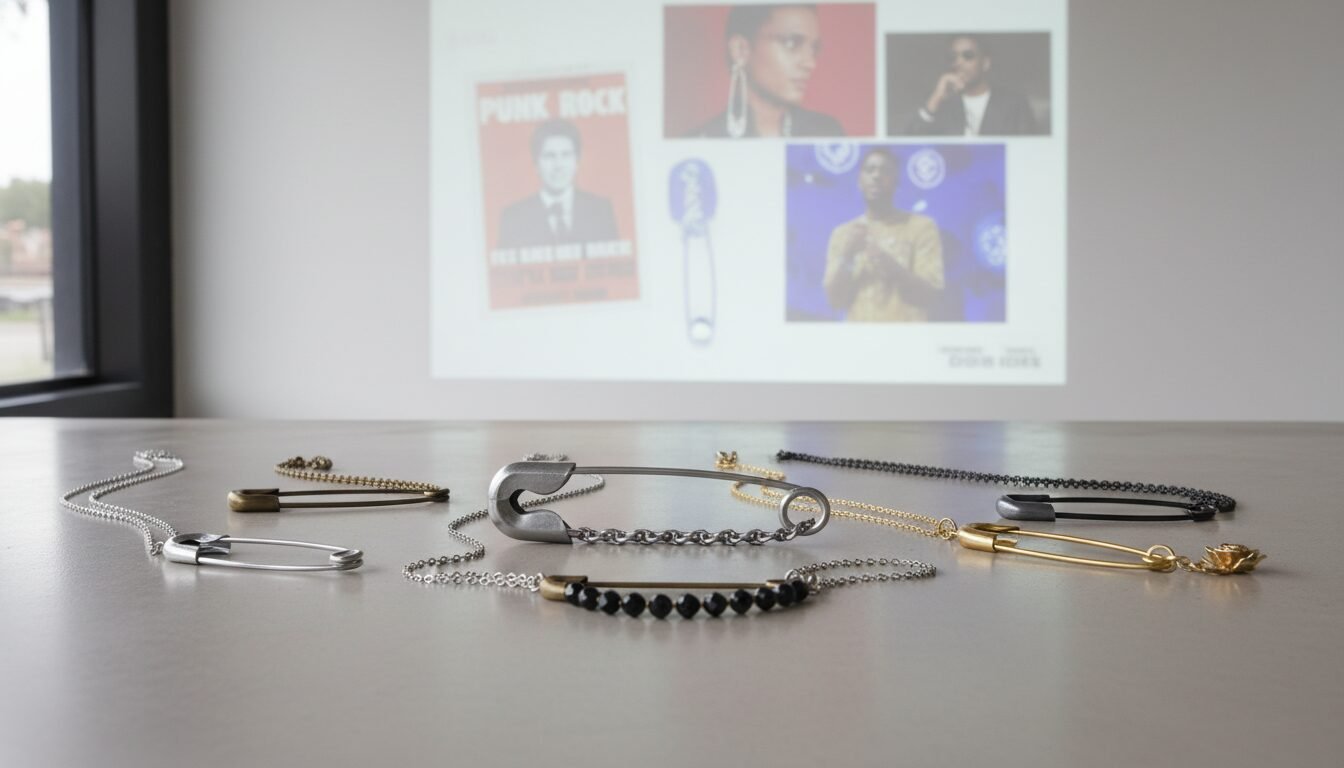 The Evolution of Safety Pin Necklace Meaning in Pop Culture - safety pin necklace meaning | LEXAZI