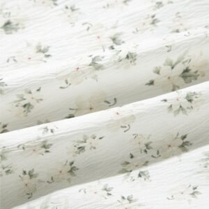 Smocked Printed Jumpsuit – White Resort Wear - image 6