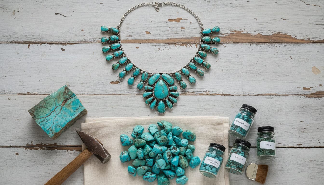 Turquoise Mines and Why the Stone Source Matters - squash blossom necklace | LEXAZI