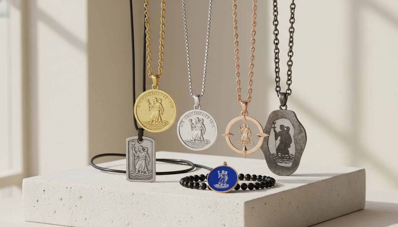 Popular Styles and Designs of St. Christopher Necklaces - st christopher necklace | LEXAZI
