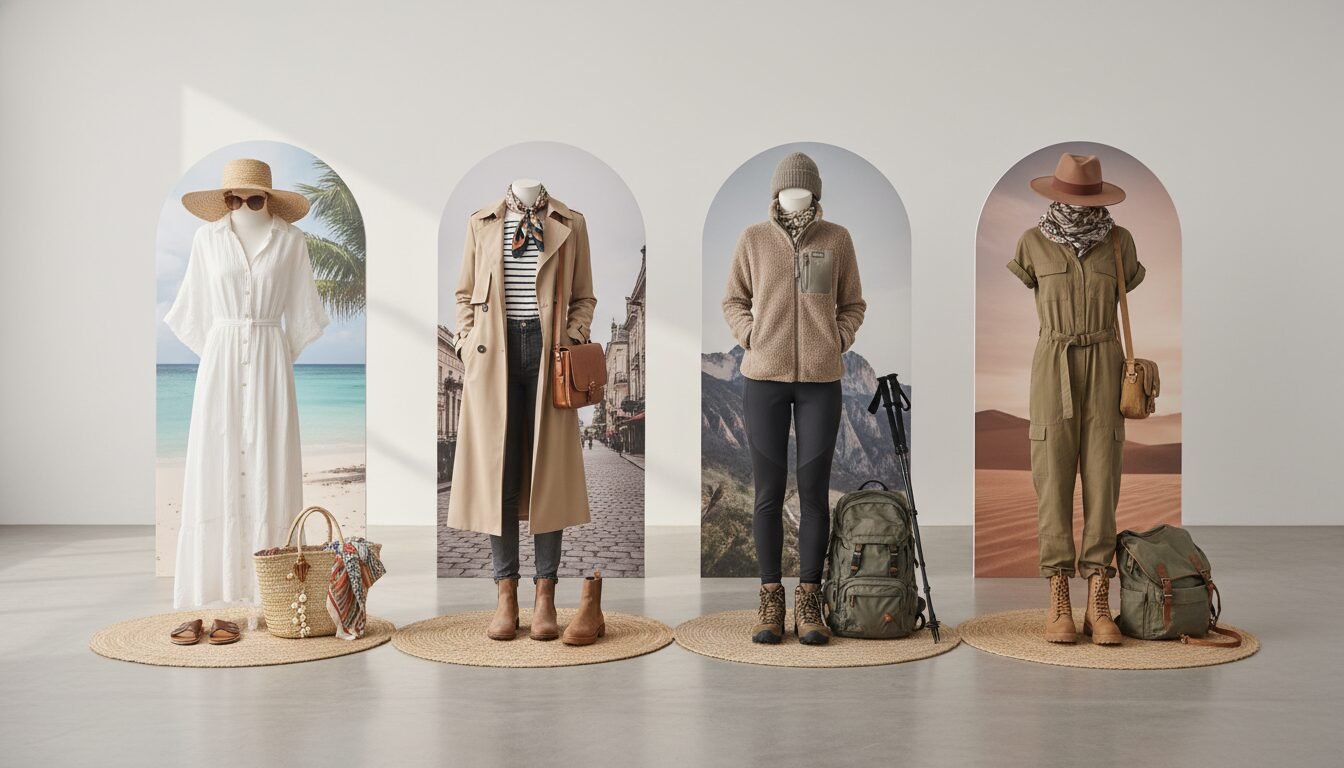 Outfit Ideas for Every Destination - travel outfits for women | LEXAZI