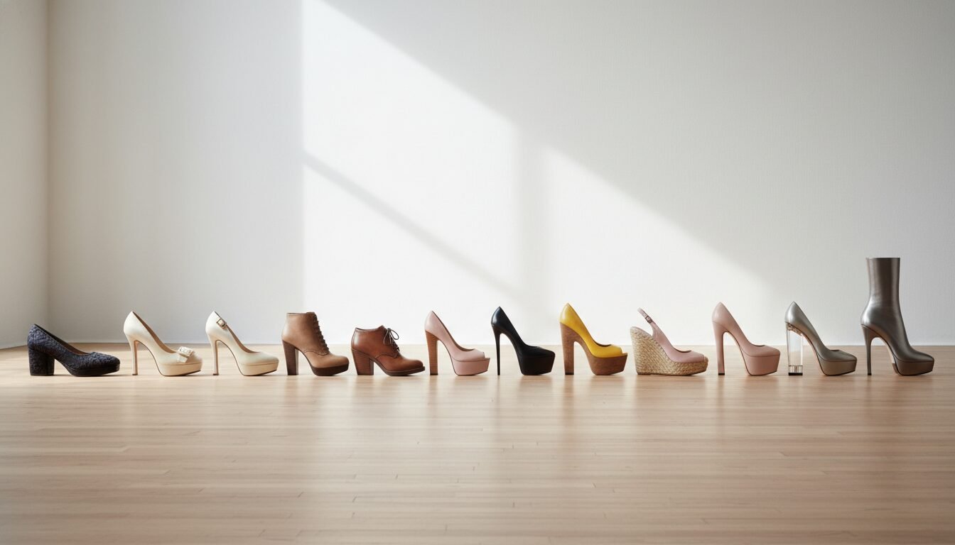 A Brief History of Heel Styles - types of heels | LEXAZI
